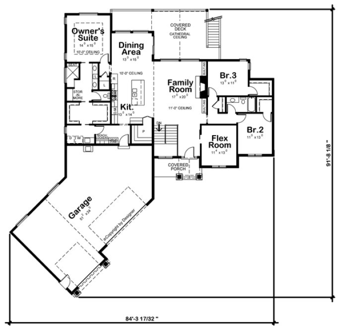 Main Floor Plan for House Plan #150183