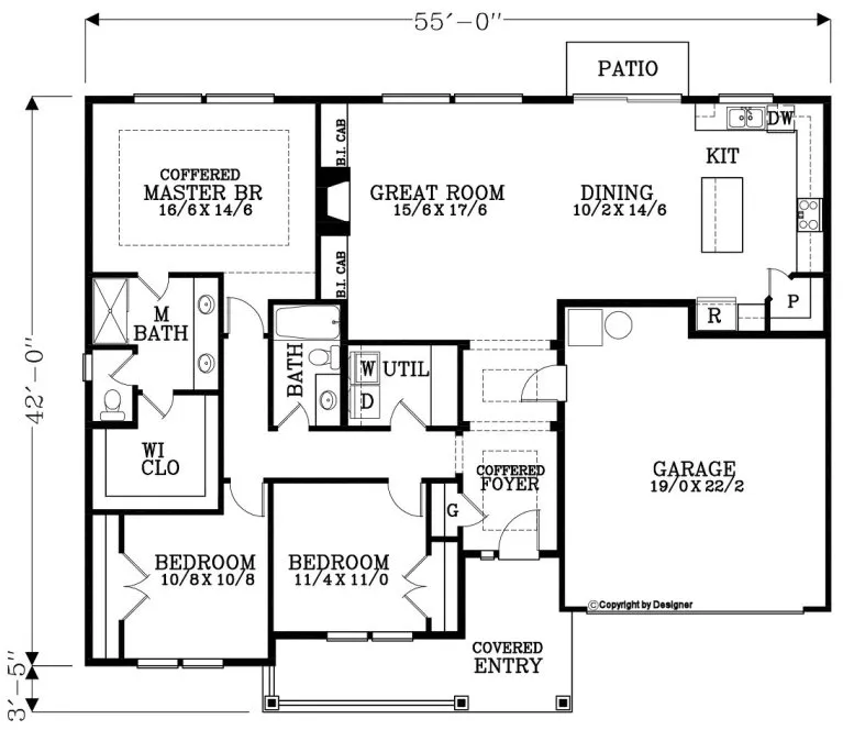 Main Floor Plan for House Plan #856271