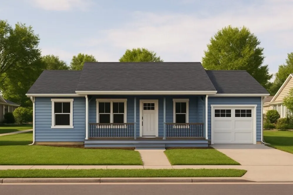 Full Rendering for House Plan #808670