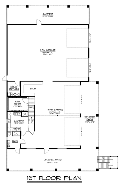 Main Floor Plan for House Plan #750552