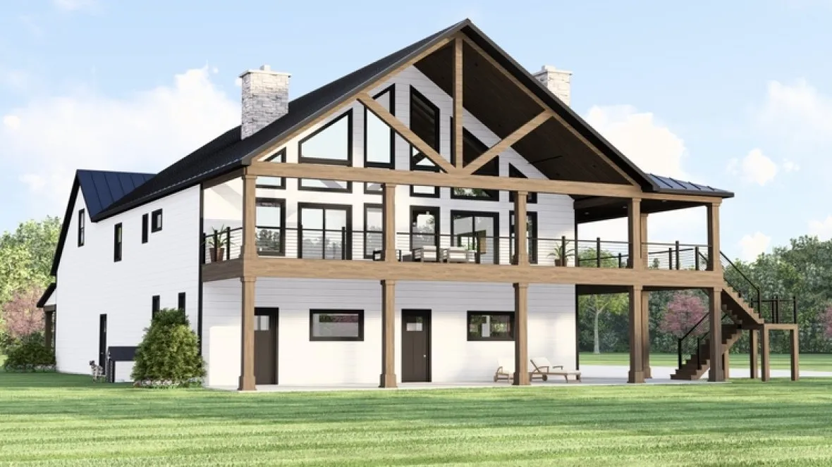 Full Rendering for House Plan #750552