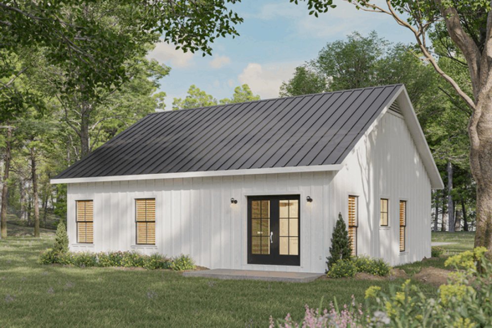 Rear Elevation for House Plan #437501