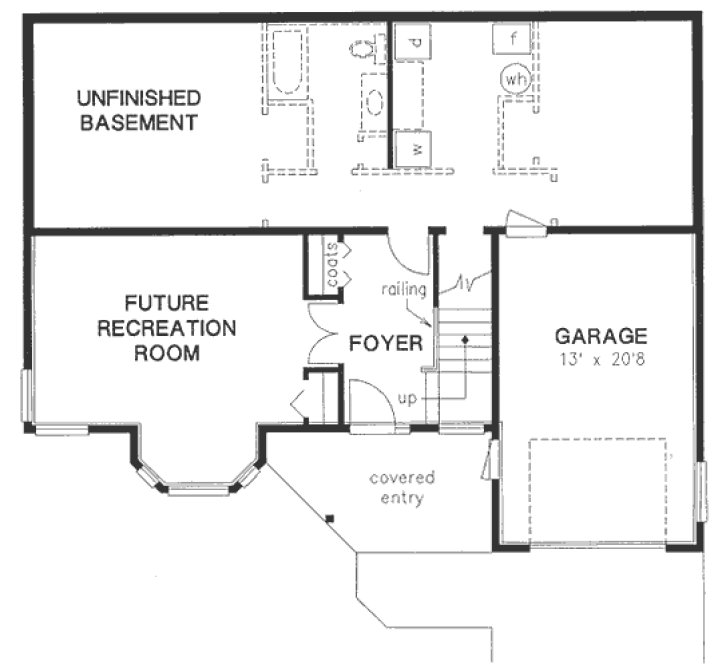 Basement Plan for House Plan #130419