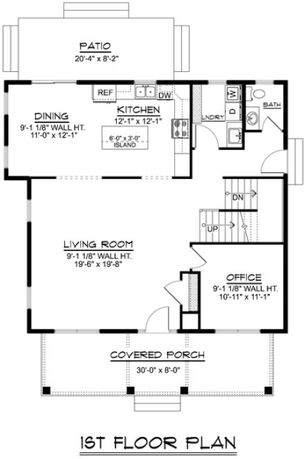 Main Floor Plan for House Plan #752232