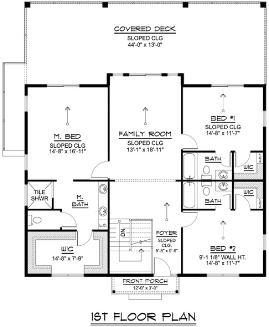 Main Floor Plan for House Plan #756313
