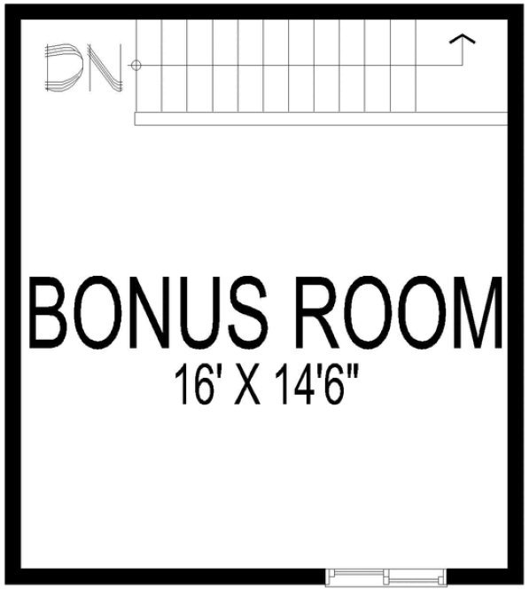 Attic Plan for House Plan #809171