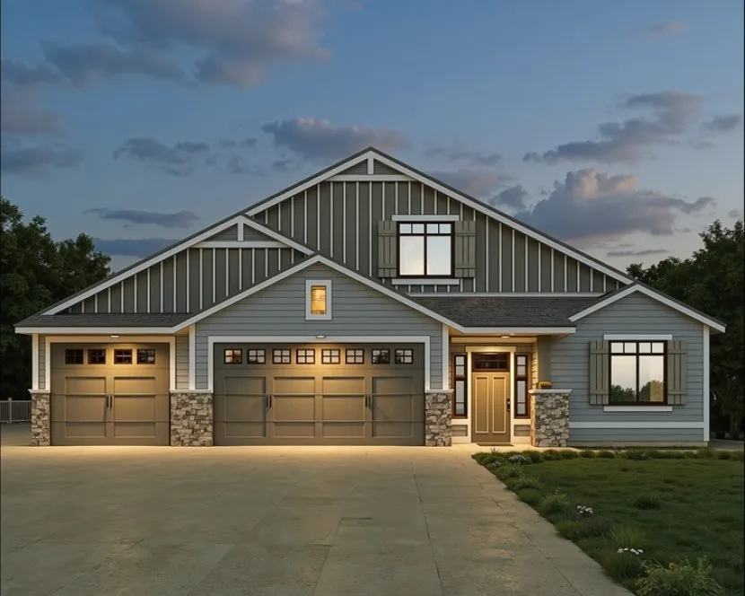 Full Rendering for House Plan #809171