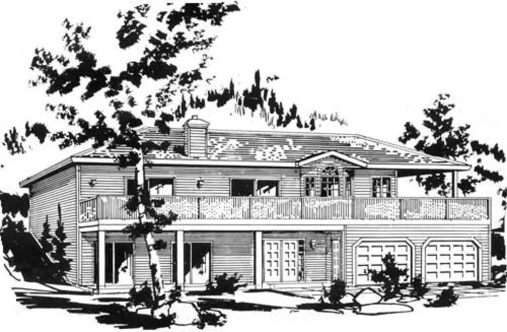 Full Rendering for House Plan #131419