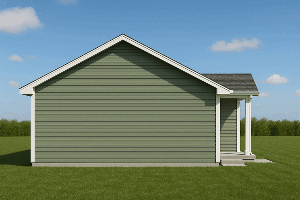 Left Elevation for House Plan #802970