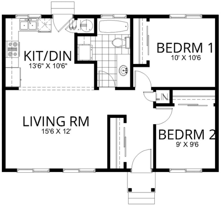 Main Floor Plan for House Plan #802970