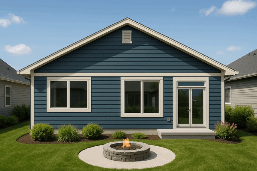 Rear Elevation for House Plan #802321