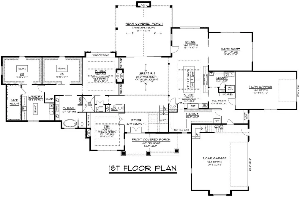 Main Floor Plan for House Plan #756755