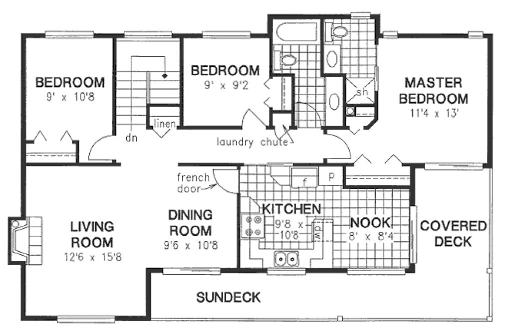 Main Floor Plan for House Plan #132419