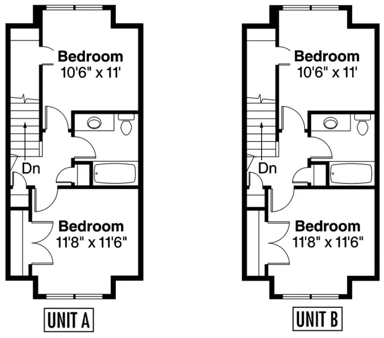 Second Floor Plan for House Plan #342581
