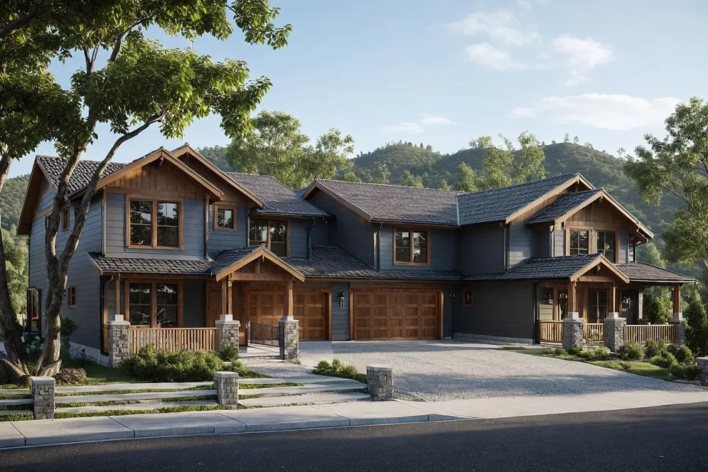 Full Rendering for House Plan #340003
