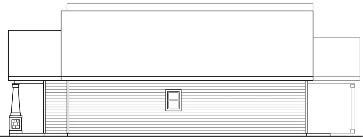 Right Elevation for House Plan #340772
