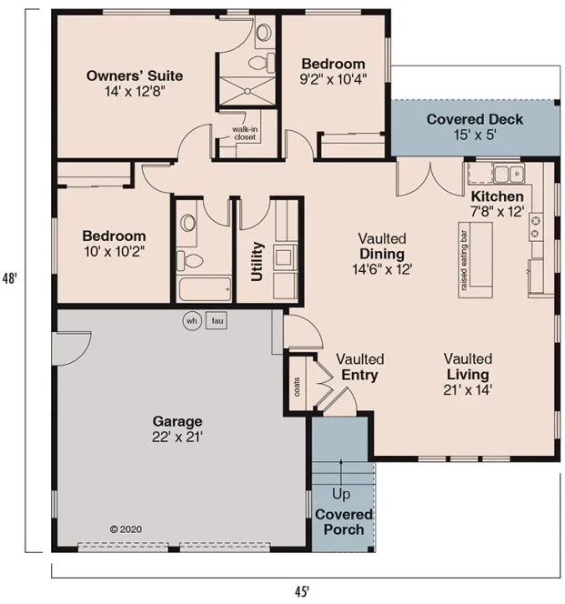 Main Floor Plan for House Plan #348921