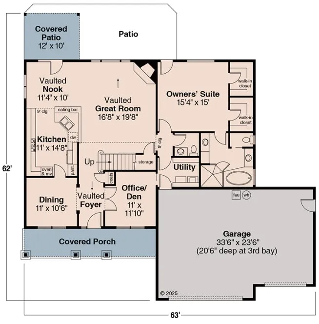 Main Floor Plan for House Plan #348022