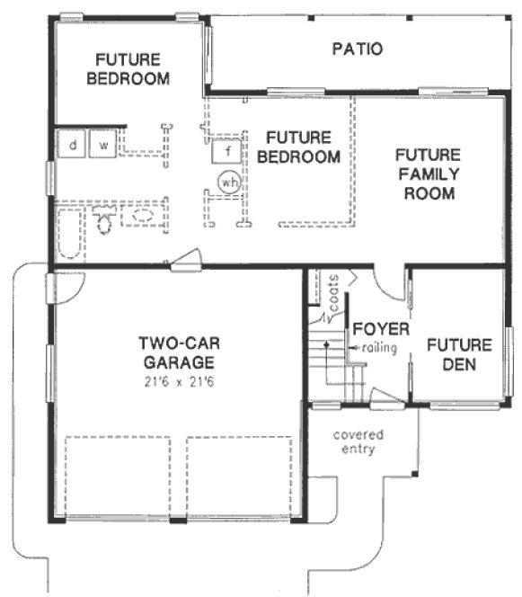 Basement Plan for House Plan #133419