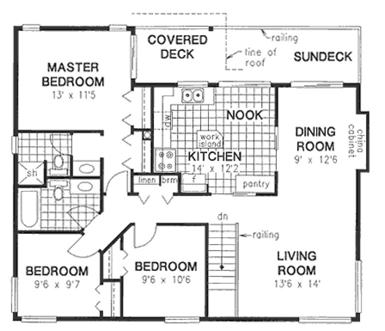 Main Floor Plan for House Plan #133419