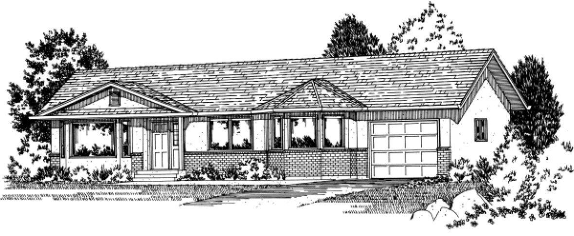 Full Rendering for House Plan #220206