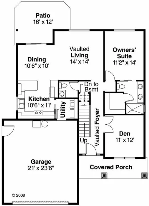 Main Floor Plan for House Plan #340651