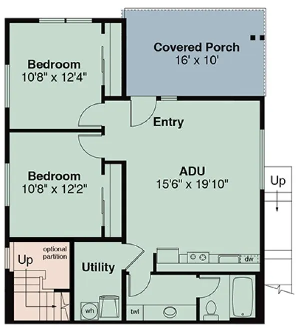 Basement Plan for House Plan #341552