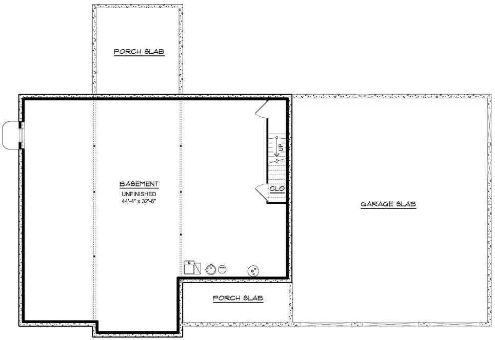 Basement Plan for House Plan #758991