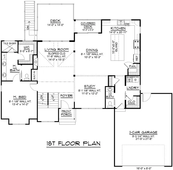 Main Floor Plan for House Plan #758822