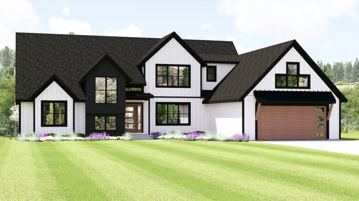 Full Rendering for House Plan #758822