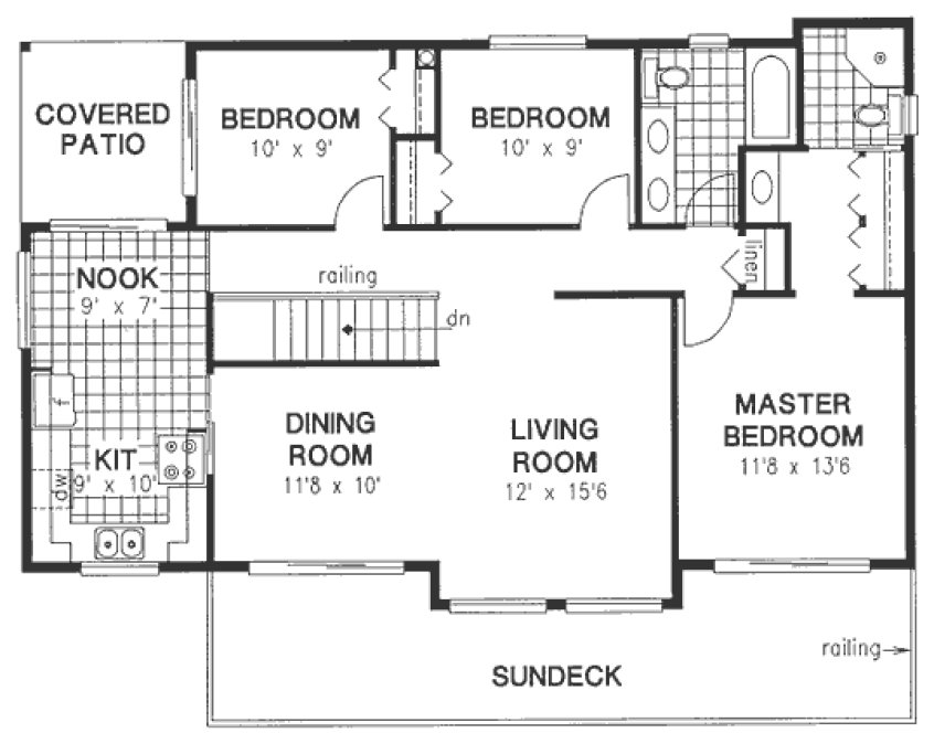 Main Floor Plan for House Plan #134419