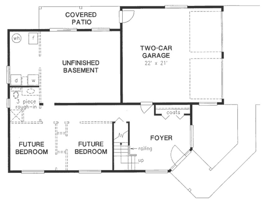 Basement Plan for House Plan #136419