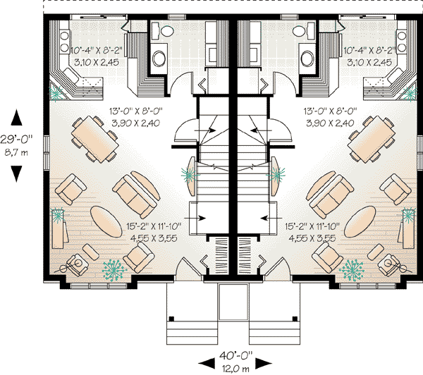 Main Floor Plan for House Plan #144003