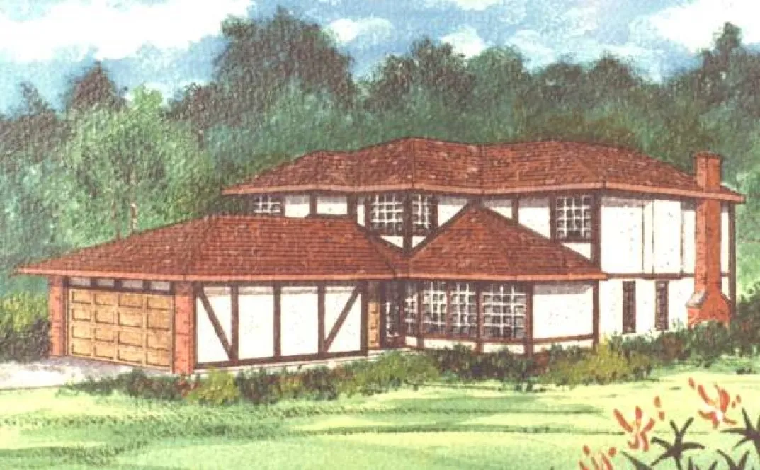 Full Rendering for House Plan #200849