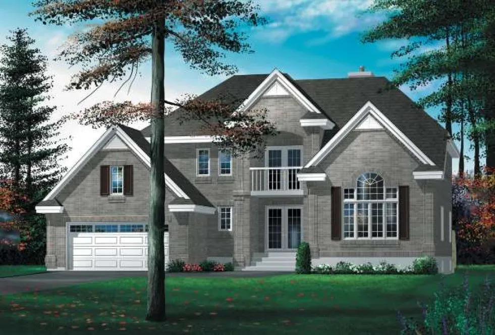 Full Rendering for House Plan #176444
