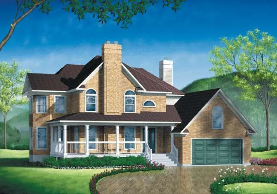 Full Rendering for House Plan #177254