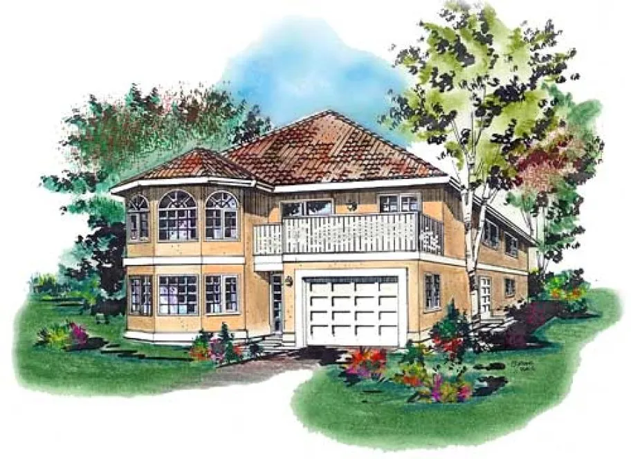 Full Rendering for House Plan #137419