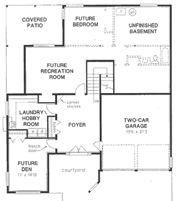 Basement Plan for House Plan #132619