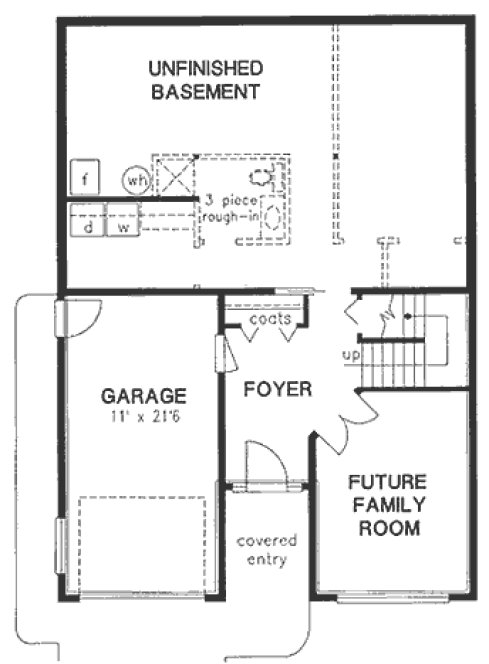 Basement Plan for House Plan #134719
