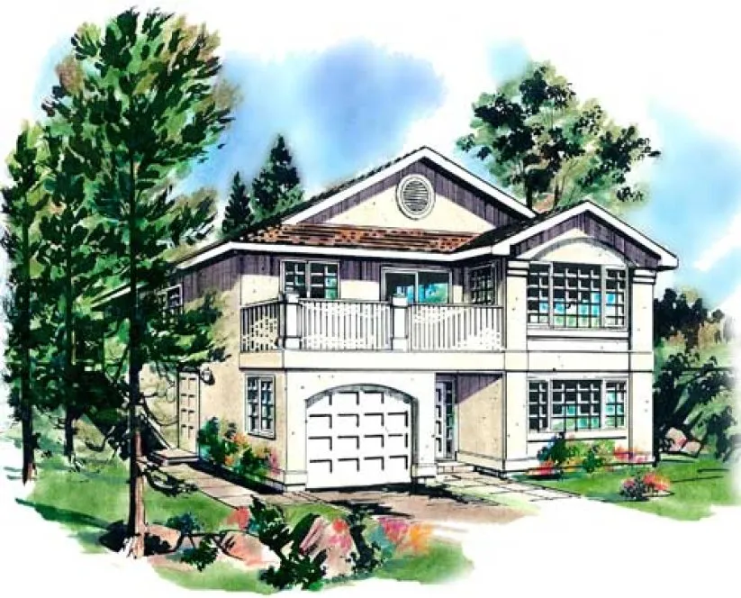 Full Rendering for House Plan #134719