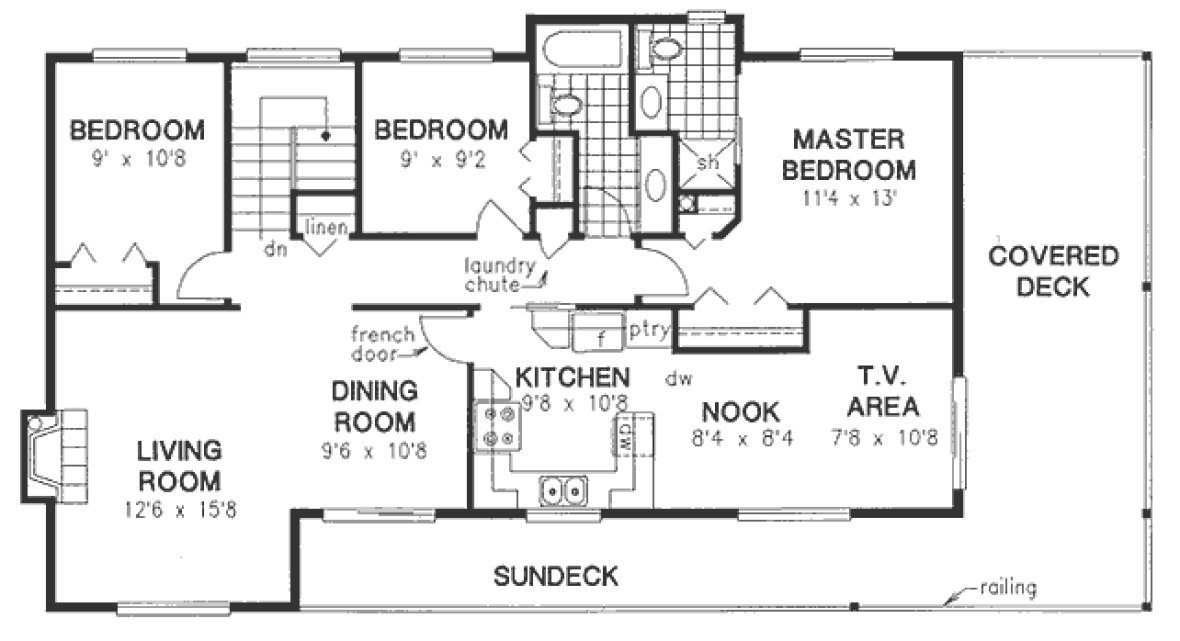Main Floor Plan for House Plan #131029