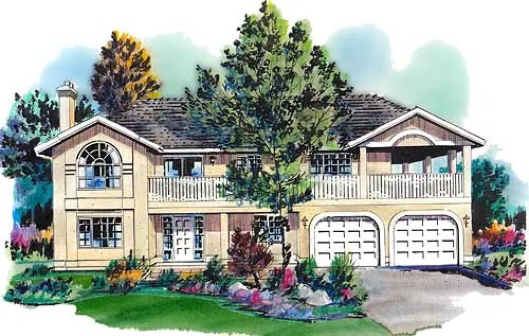 Full Rendering for House Plan #131029