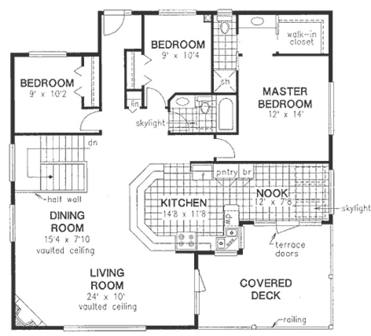 Main Floor Plan for House Plan #133029