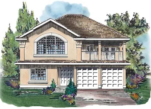 Full Rendering for House Plan #133029