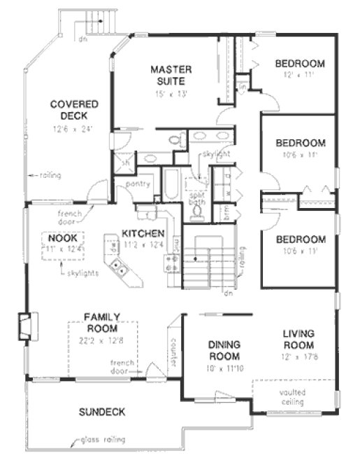 Main Floor Plan for House Plan #133129