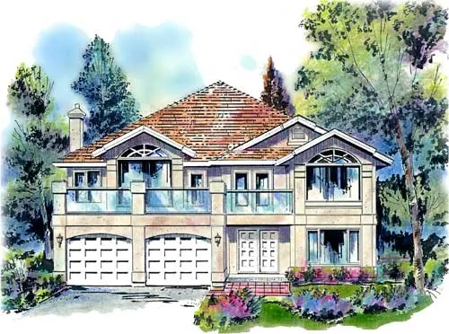 Full Rendering for House Plan #133129