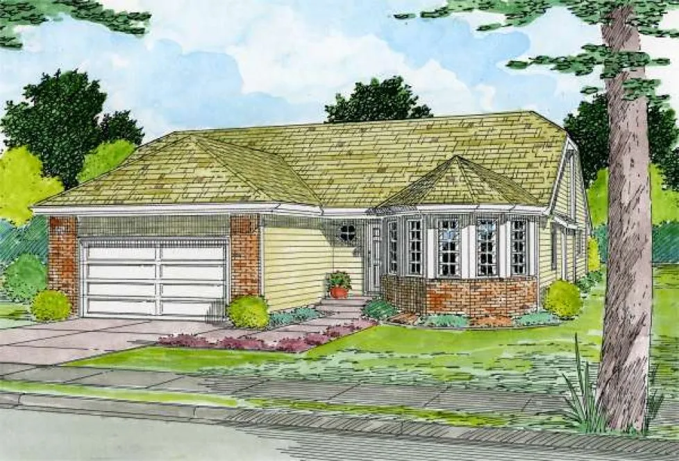 Full Rendering for House Plan #201140