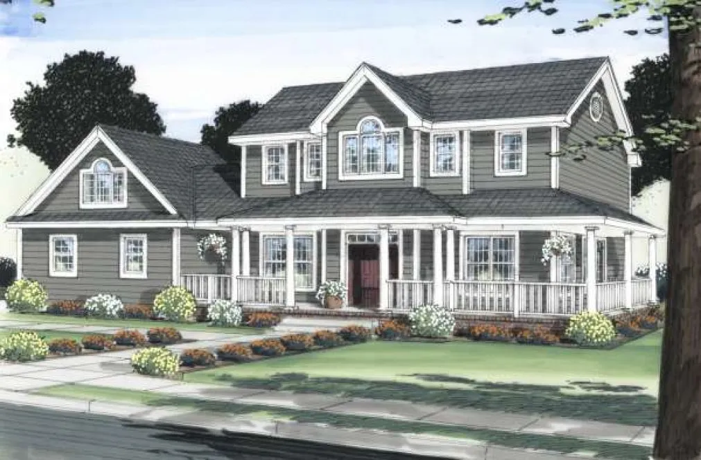 Full Rendering for House Plan #108291