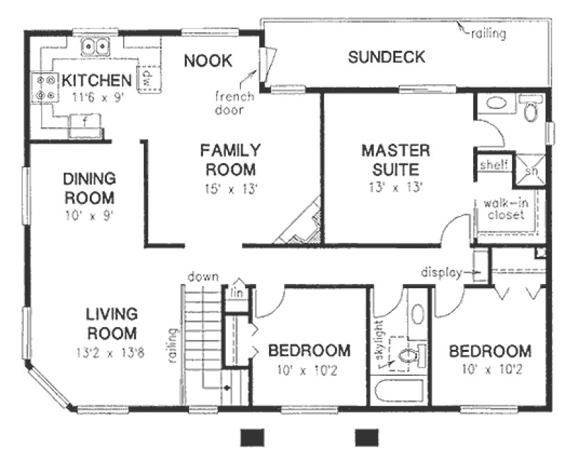 Main Floor Plan for House Plan #138129