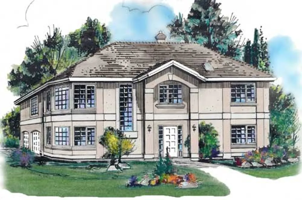 Full Rendering for House Plan #138129